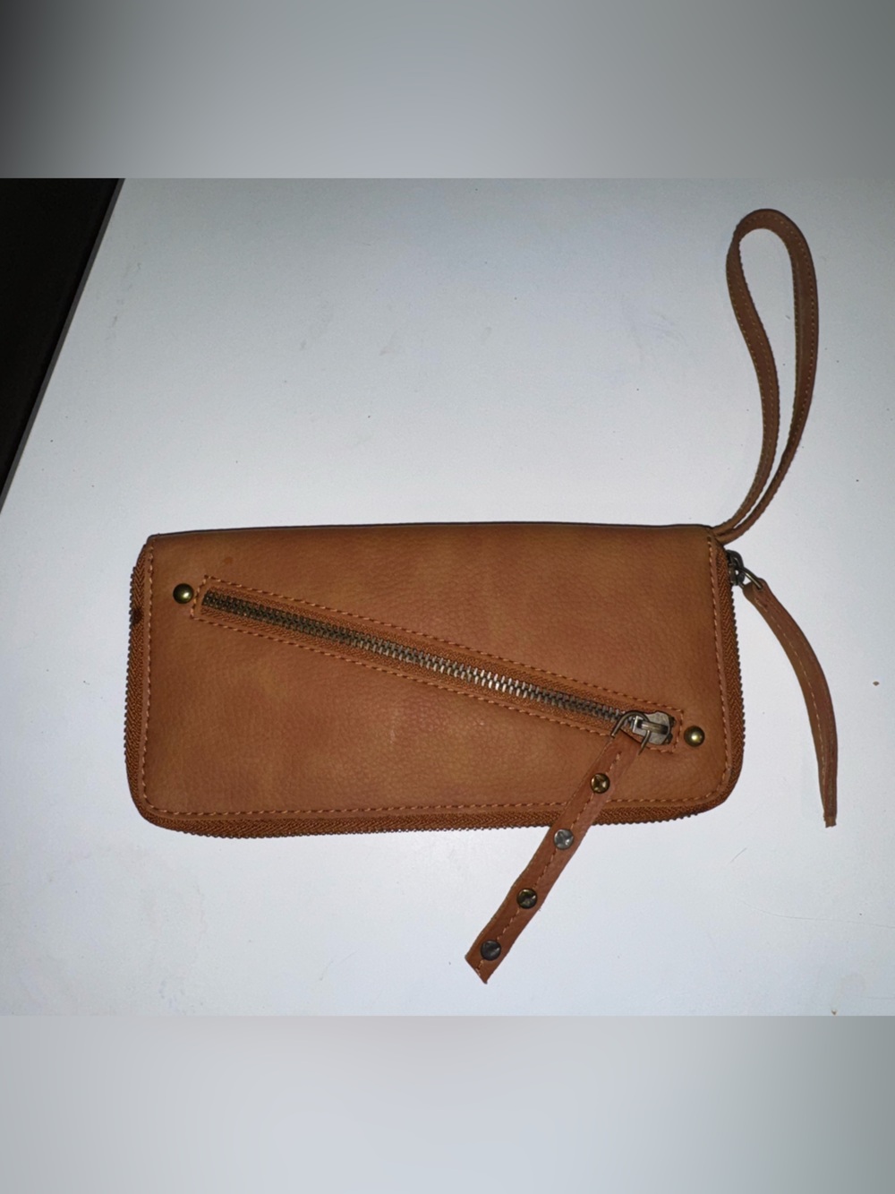 Free People Vegan Leather Wristlet Wallet